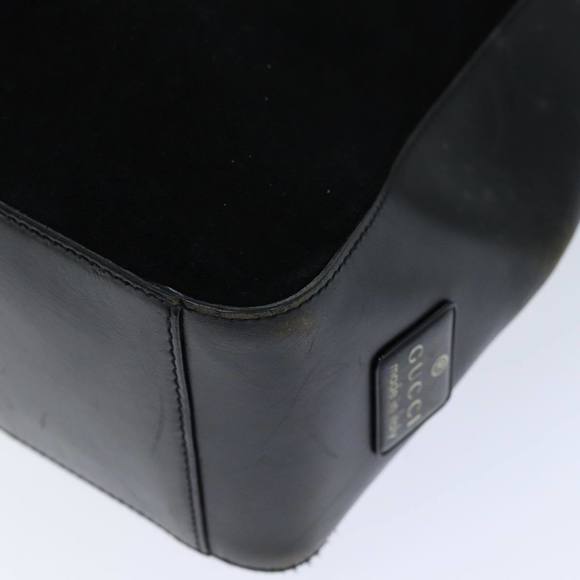 GUCCI Shoulder Bag Suede Black 001 3770 Auth 76389 - Picture 12 of 16
